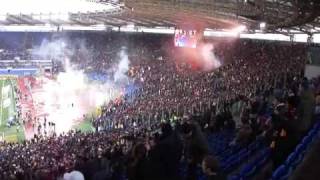 ROMA  LAZIO 20  LIVE PRIMO GOAL DI FRANCESCO TOTTI  13032011 [upl. by Nesiaj]