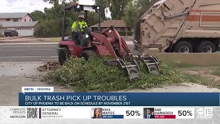 Bulk trash pickup expected to get back on track in Phoenix [upl. by Intruoc]