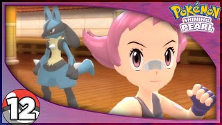 Veilstone Gym Leader Maylene amp Lucario Pokemon Shining Pearl Gameplay 100 Walkthrough  Part 12 [upl. by Hanzelin]