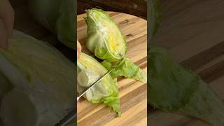 Iceberg Lettuce Vegetable Cutting Skills cuttinggarden cuttingfruit cuttingskills [upl. by Adidnere]