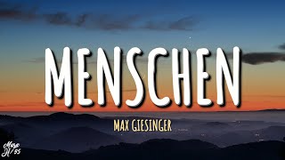 Max Giesinger  Menschen Lyrics [upl. by Artie]