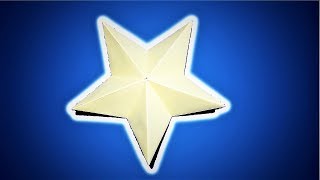 How to make a 3D Paper star  Easy amp Simple Star Origami tutorial Step by Step [upl. by Harahs176]