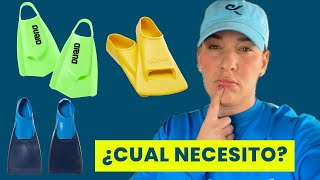 ¿Qué tipo de aletas chapaletas debo comprar según mi nivel Natación [upl. by Rhiana]