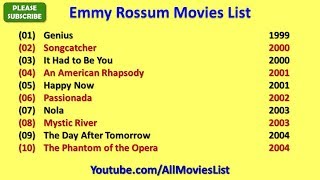 Emmy Rossum Movies List [upl. by Akcimat]