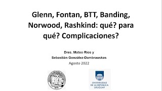 CARDIOPATIAS Glenn Fontan BTT Banding Norwood Rashkind qué son para qué Complicaciones [upl. by Usanis371]