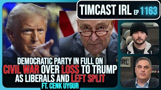 Democratic Party In CIVIL WAR Over Loss To Trump Liberal Media BREAKS wCenk Uygur Timcast IRL [upl. by Aidul]