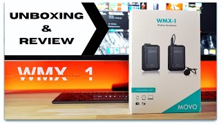 Unboxing amp Review of MOVO WMX  1 Wireless Microphone Lavalier Set [upl. by Hanway616]