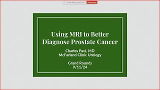 Using MRI to Better Diagnose Prostate Cancer 91124 [upl. by Tnias650]