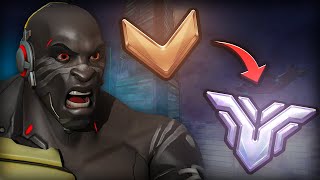 TOXIC Unranked to GM on Doomfist Rank 1 Peak  Overwatch 2 [upl. by Timmy605]