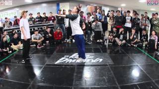 정효심 v EUNG  Poppin Top16  KOD 2014 Korea 1 on 1 Chungju  Allthatbreakcom [upl. by Adni]