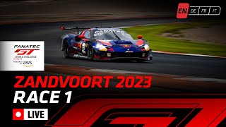 LIVE  Race 1  Zandvoort  Fanatec Gt World Challenge English [upl. by Akamaozu989]