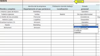 gestion de personal en excel 1 [upl. by Casaleggio]