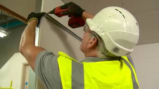 HOW TO Install a metal frame ceiling [upl. by Netaf]