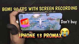 🔥Iphone 13 promax Bgmi 90 fps with screen recording  Dont buy  iphone 13 pro max in 2024 [upl. by Dawes]