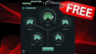 【Limited Time Free😲】Best free vocal mixing vst plugin 2024😲Vocal Splitter WA Production [upl. by Neellek]