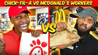 ChickFilA vs McDonalds Workers  ft DarrylMayes [upl. by Aurelia]