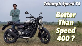 2024 Triumph Speed T4 Review  Better Than Royal Enfield Classic 350 [upl. by Rolf218]