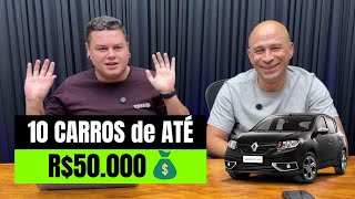 🔴 OS 10 MELHORES CARROS até R50000 USADOS BARATOS e FÁCEIS de MANTER [upl. by Aikemehs566]