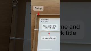 Framing Basics DRings Hanging String amp Labeling Your Artwork [upl. by Elias]