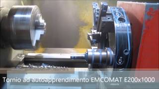 Tornio cnc ad autoapprendimento EMCOMAT E 200x1000 [upl. by Inalaeham]