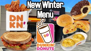 Dunkin Donuts New Winter Menu Items [upl. by Ohcamac543]