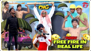 FREE FIRE MAX IN REAL LIFE  FUNNY VIDEO  AMIT FF [upl. by Varien]