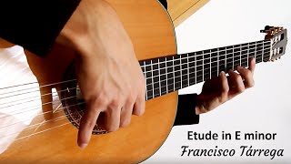 Francisco Tárrega  Etude in E minor  Classical Guitar [upl. by Aliuqa]