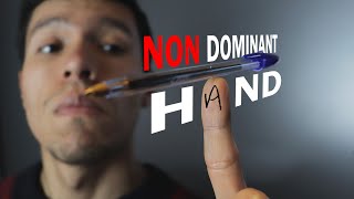 How I learned to write with my NONDOMINANT hand ✋🏼 [upl. by Inahc]