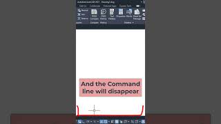 How do I turn the Command line on or off in AutoCAD shorts tutorial [upl. by Arocahs978]