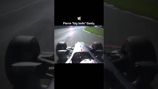 Pierre Gaslys overtake of titanium balls f1 [upl. by Gerge]