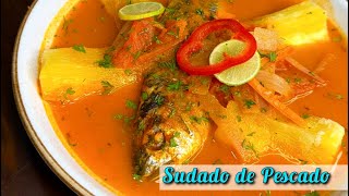 Como preparar un SUDADO DE PESCADO bien rico [upl. by Adlitam]