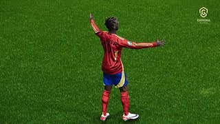 Gol de Nico Williams contra Inglaterra  Eurocopa 2024 Final  eFootball PES 2021 [upl. by Saddler]