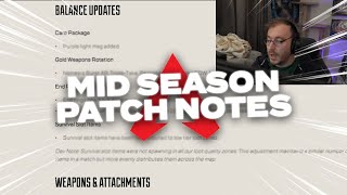 PRO REACTS to MidSeason Patch Coach Breaks Down Apex Update [upl. by Alegnad598]