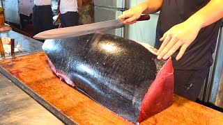 Witness the Ultimate Otoro amp Akami Cutting from a Monster Bluefin Tuna [upl. by Laiceps]