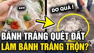 Xôn xao clip dùng chổi QUÉT VỤN BÁNH TRÁNG được cho là tại một cơ sở BÁNH TRÁNG TRỘN  Tin 3 Phút [upl. by Sinclair]