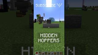 hide your base or stuff with a SECRET HOPPER DOOR  Redstone with PsiVolt minecraft redstone [upl. by Alyaj787]