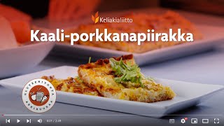 Gluteenitonta arkiruokaa Kaaliporkkanapiirakka [upl. by Balac]