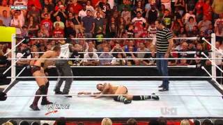 WWE Raw  Kevin Nash Jacknife Powerbomb To CM Punk [upl. by Corry]