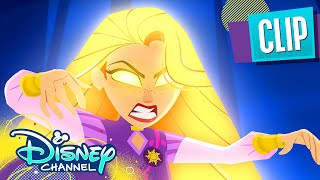 Rapunzel vs Cassandra ⚔️  Rapunzels Tangled Adventure  Disney Channel [upl. by Nalat]