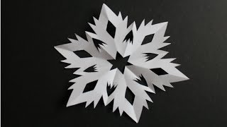 Basteln mit Papier Schneeflocke für Winter Geburtstage und Weihnachten W [upl. by Ax27]