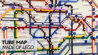 Tube Map made of LEGO [upl. by Narok]