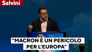 Salvini quotMacron un pericolo per lEuropa Sbagliato immaginare soldati europei in guerraquot [upl. by Irvin]