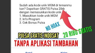 cara dapatkan pulsa gratis indosat tanpa aplikasi [upl. by Zoi]