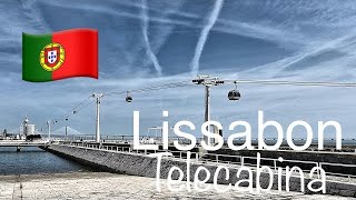 Lisboa  Lissabon Telecabine Seilbahn Portugal In 4K 60 Fps [upl. by Oruasi]