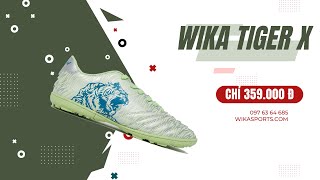 Giày bóng đá Wika Tiger X xanh bạc cực đẹp độc lạ giá chỉ 359k [upl. by Gilbertina]