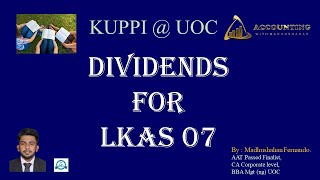 Dividends for LKAS 7  Please Read Description of the video also [upl. by Enrak]