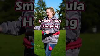 Total Beginner Learns How To Smart Weighted Hula Hoop First Time [upl. by Aihsiym]