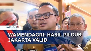 Wamendagri Tanggapi Hasil Pilgub Jakarta 2024 [upl. by Wadlinger]