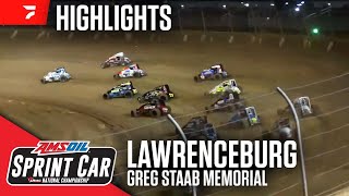 Greg Staab Memorial  USAC Sprints at Lawrenceburg Speedway 101124  Highlights [upl. by Netsoj584]