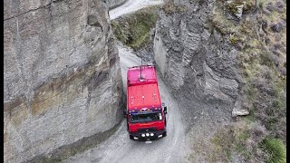 The most Dangerous Road in NZ  by MAN truck [upl. by Senzer]